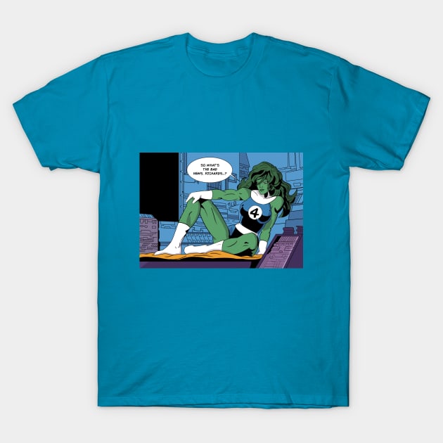 She-Hulk Fatastic Four. T-Shirt by Eternal Oak Store's